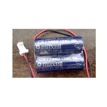 MAXELL CR17450 3V Batterie Lithium Hitachi Connecteur 2 pins